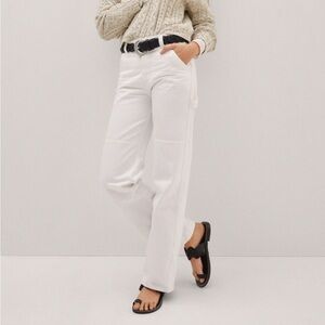 Mango Carpenter cargo white jeans